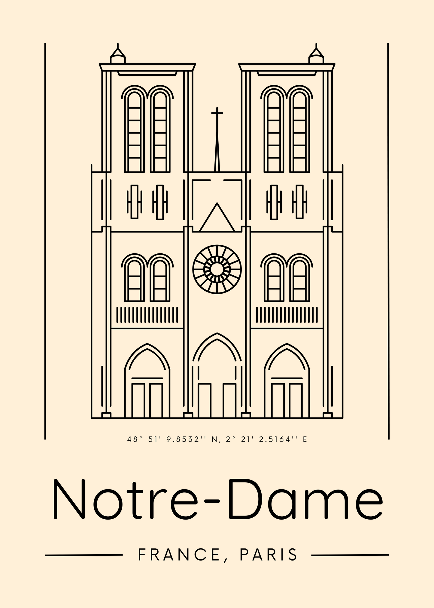 Affiche CITIES- NOTRE DAME DE PARIS