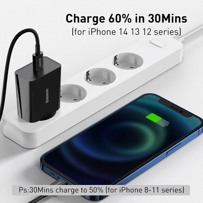 Chargeur Smartphone USB C - 20W Baseus