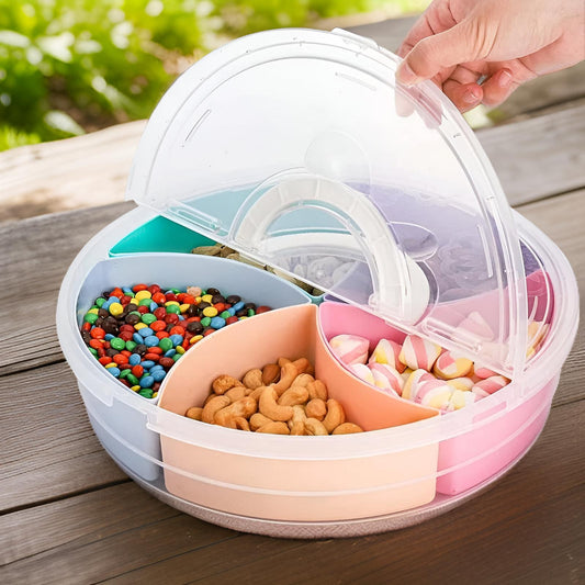 Boite à snack ronde - 5 compartiments