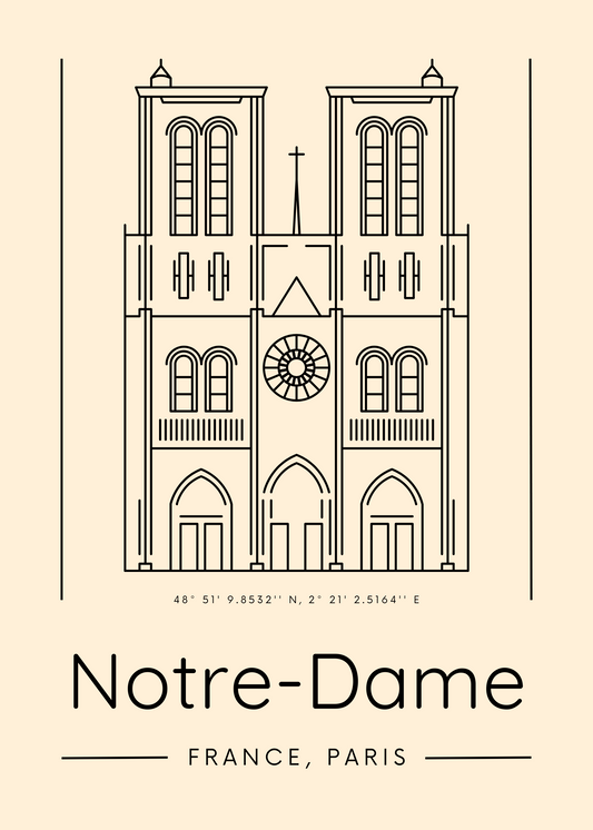 Affiche CITIES- NOTRE DAME DE PARIS