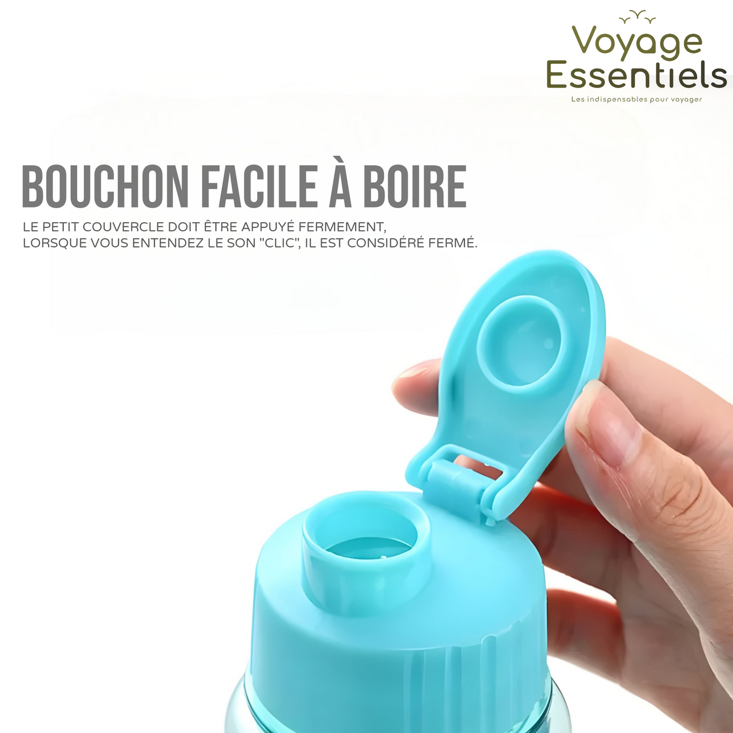 Bouteille d'eau Transparente - 650ml