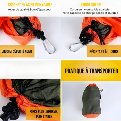 Hamac parachute de voyage - Charge 300kg