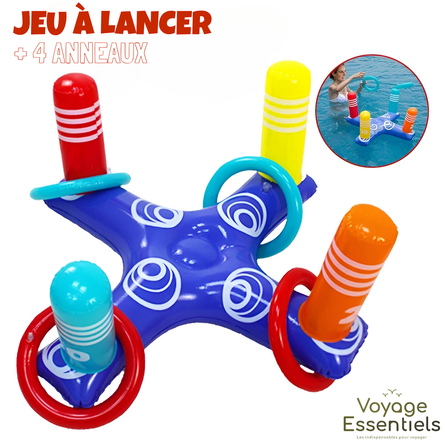 Jeu de lancer gonflable - Les anneaux