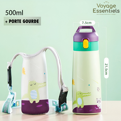 Gourde Paille enfant Isotherme - 500ml