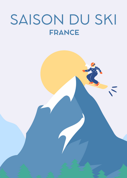 Affiche SKI France